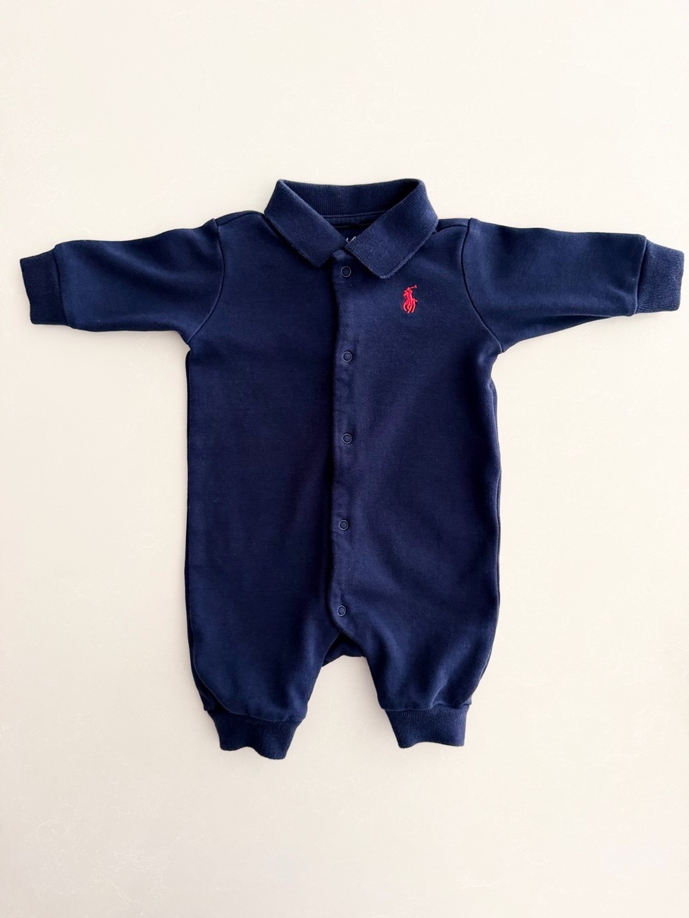 Ralph Lauren Baby Boy Polo One-Piece • Size Newborn
